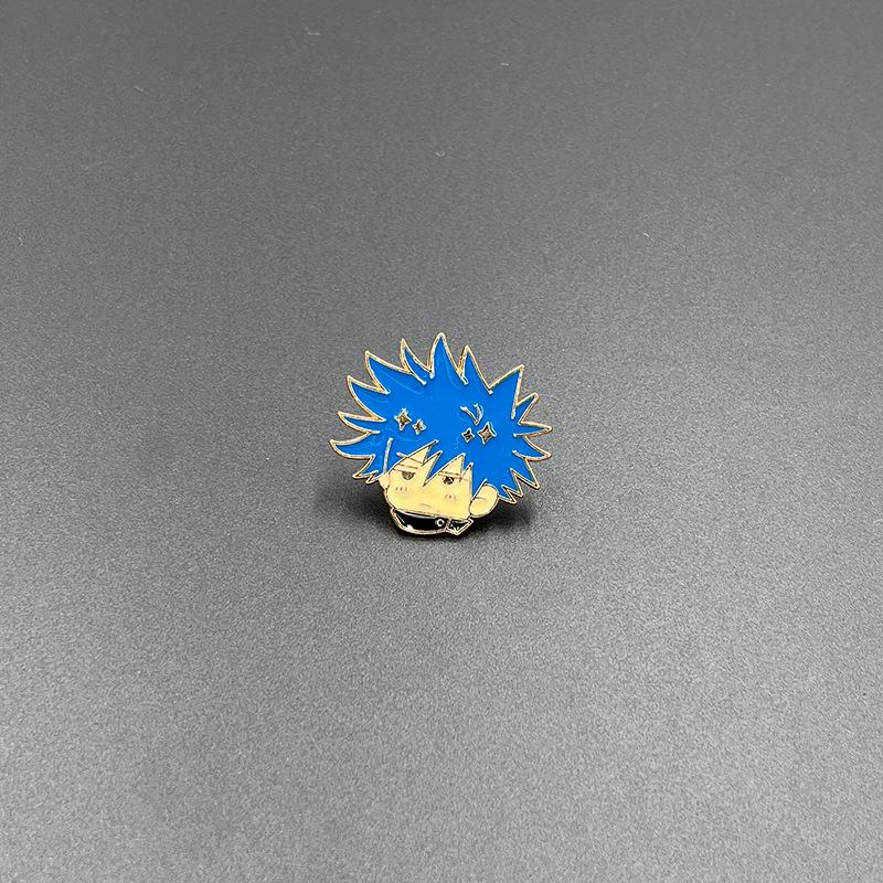 Jujutsu Kaisen Gojo Satoru Brooch - Cute Metal Badge for Backpack Accessory