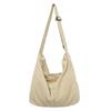 Stylish Women Large Crossbodys Bag Portable Corduroy Shoulder Bags Large Capacity Handbag For Women Outdoor Travel Trip Bag