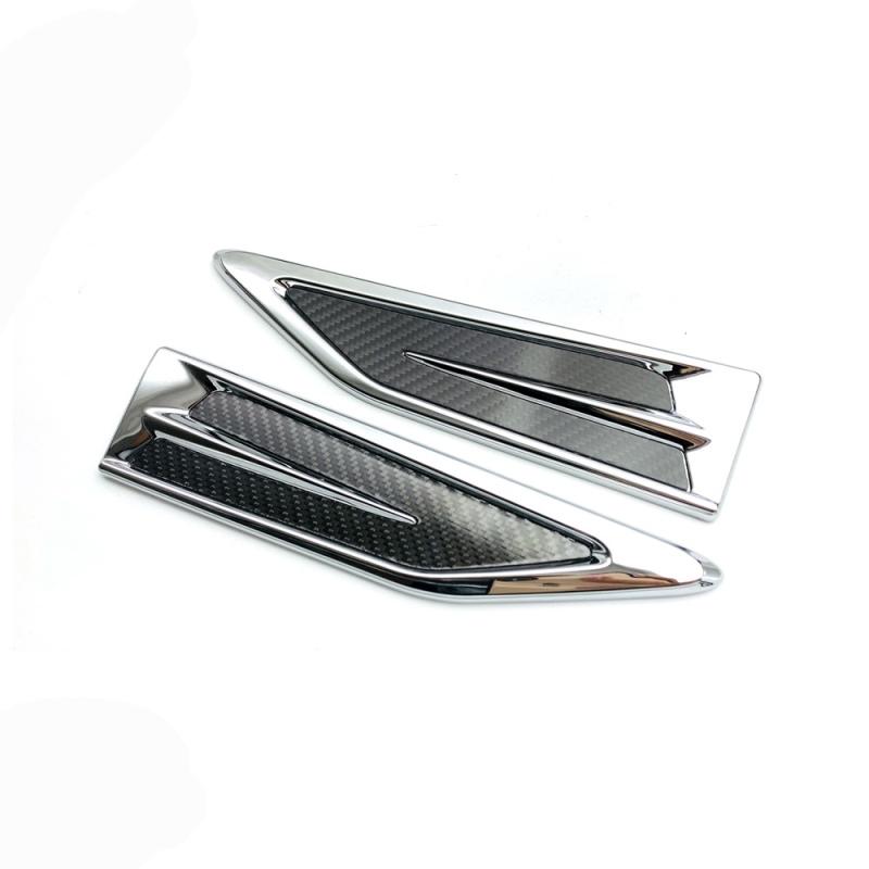 For Toyota Alphard Vellfire 30 Series 2016- ABS Chrome Shark Gill Trim Strip Special Leaf Plate Bright Strip