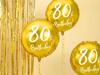 Balon Foliowy Na 80 Urodziny Birthday Złoty Osiemdziesiątka Party 45Cm
