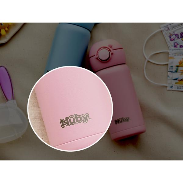 Nubi Stainless Steel One-touch Water Bottle 2, Rosy Pink, 1 Unit, 300ml