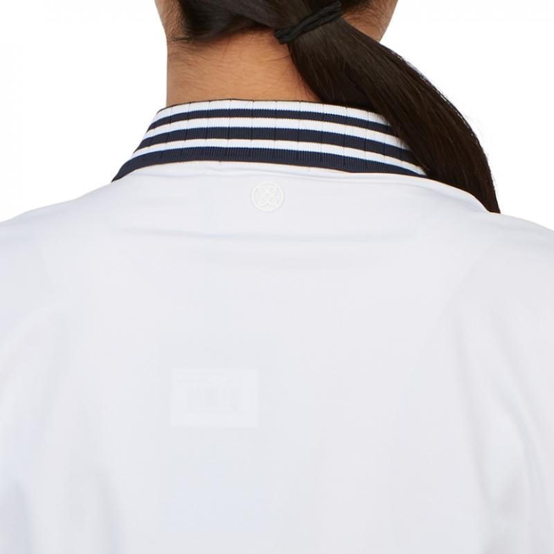 Zipore Golfwear Tricou pentru femei cu guler și mânecă scurtă g4lS23k866 Sno