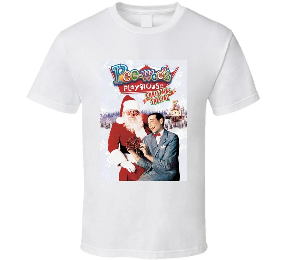 Peewees Playhouse Christmas 80s Holiday Funny Retro T Shirt S