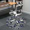 1pc Skull Paisley Office Round Area Rug, Indoor Mat Suitable ForOffice, Under Office Chairs Bedroom Living Room Home Decor, Room Deco 014