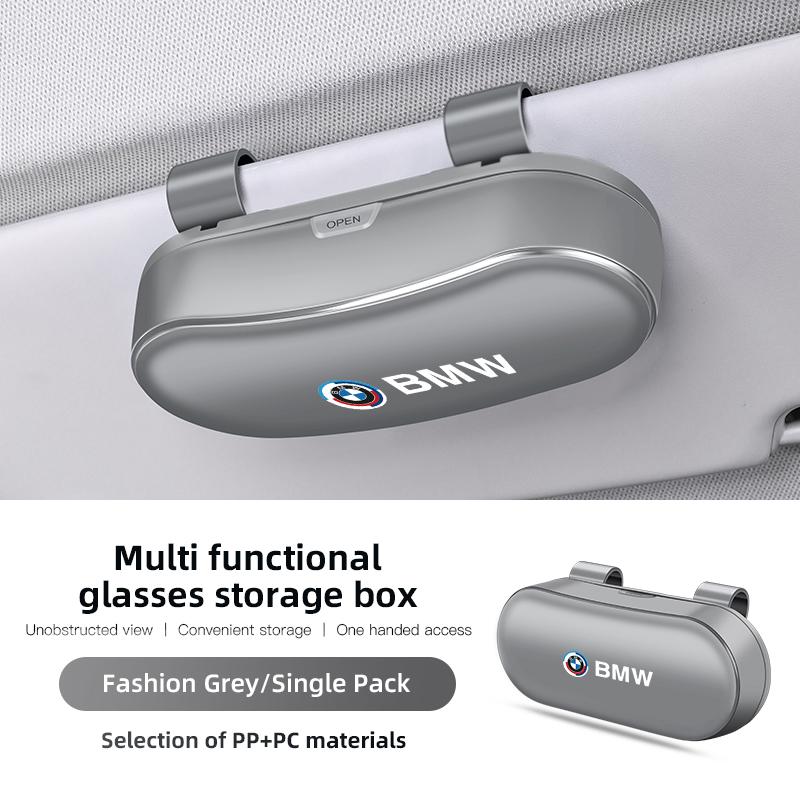 Car Sun Visor Glasses Storage Box Interior Accessories Stickers For BMW G80 G06 G07 G42 G14 G15 G16 F82 F20 F21 F83 M2 M3 M4 M5