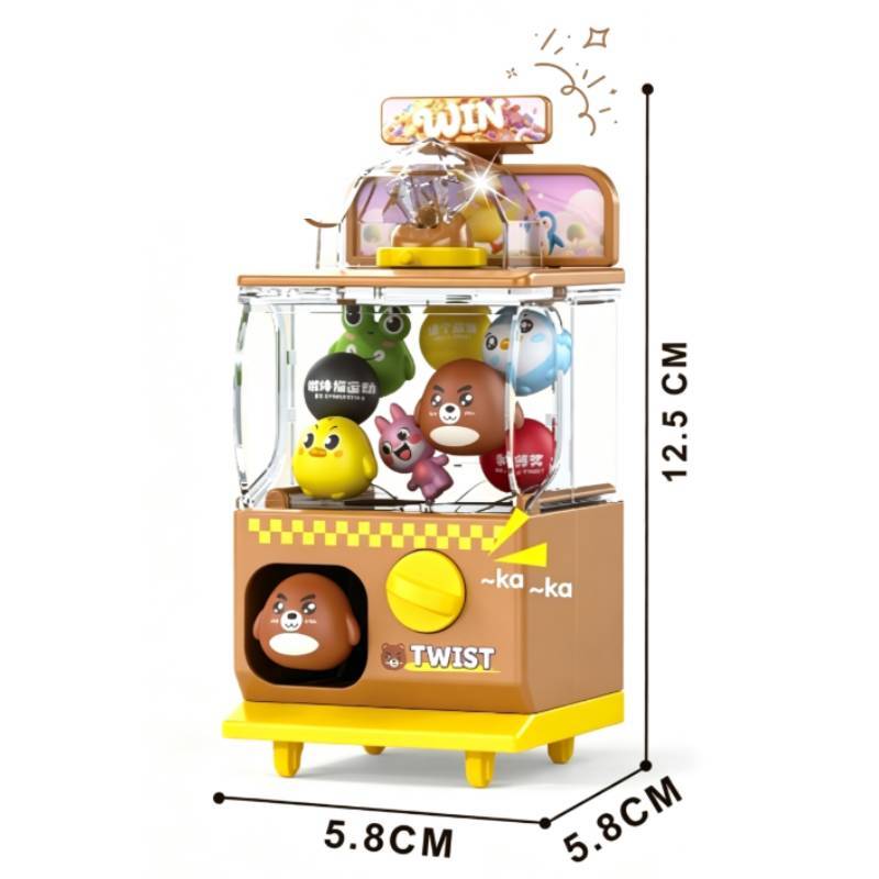 Mini Capsule Vending Machine Toy For Kids Plastic Collectible Gacha Capsule Fun Gift