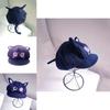 Cute Purple Cat Ear Beret Hat For Women All Seasons Warm Polyester Cotton Material