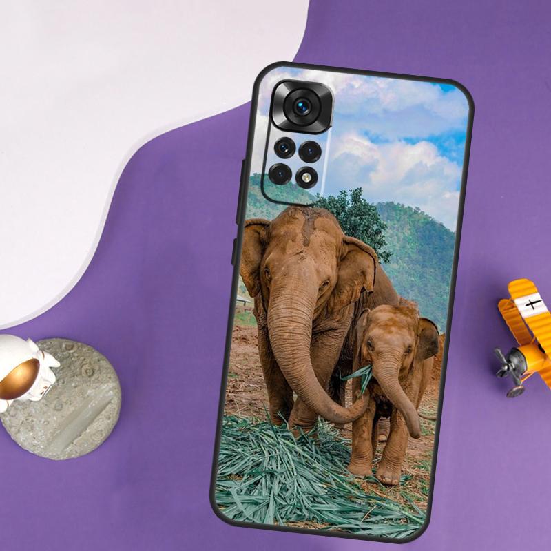Elephant Animal Case For Xiaomi Redmi Note 13 14 Pro 12 9 10 11 Pro 10S 11S 12S Redmi 14C 13C 10C 12C Cover