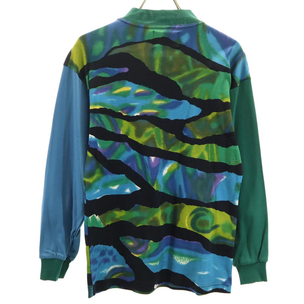 KENZO JEANS 90s Vintage Hokusai tag made in Japan Overall handle 7 minutes sleeve Mock neck Cut Women Used