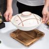 Board Barbecue Square Heat Insulation Wood Pad Stone Plate Casserole Pad Stone Pot Pad Heat Insulation Wood Pad Iron Plate
