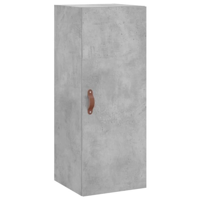 VidaXL Armoire murale gris béton 34,5x34x90 cm 828832