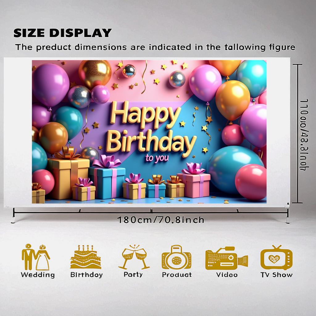 Gifts Event supplies Celebration Multicolor Balloons Birthday banner Festive Party decoration for Decorations