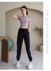 V-Neck Quick Dry Slimming Yoga T-Shirt - Women's Short Sleeve Summer Fitness Top