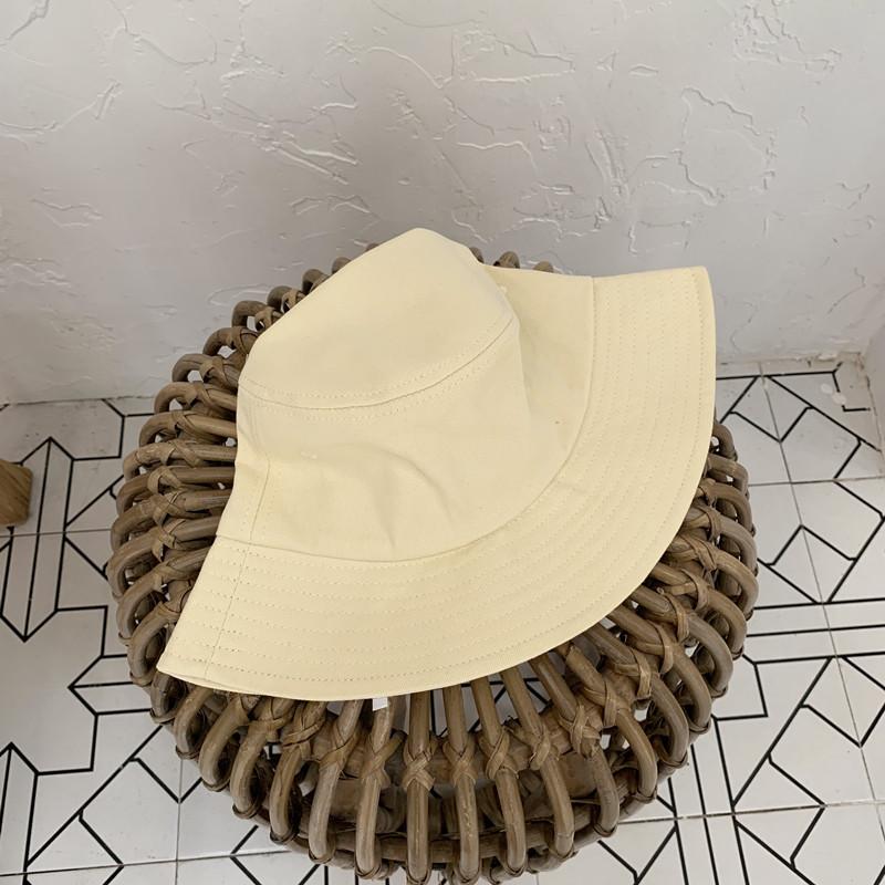 Chapeau de pêcheur uni de base style japonais pour femmes, chapeau de soleil pliable, chapeau de protection solaire, chapeau polyvalent version coréenne, tendance pour hommes