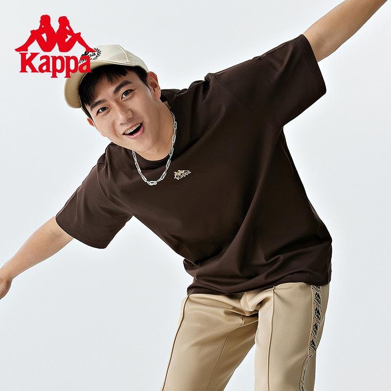 Kappa Retro Short Sleeve New Men's Pattern Printed T-shirt Pure Cotton Round Neck Half Sleeve Summer