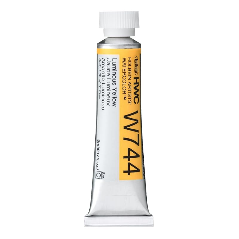 

holbein transparent watercolor paint No. 2 (5ml) luminous color W744 yellow (12744)