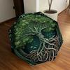 1pc "Tree of Life: Nature's Eternal Symbol" Umbrella with Plastic Handle,Suitable for All Seasons Home Travel Outdoor UmbrellaDD573