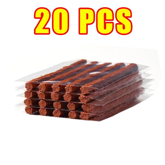 Kit d'outils de réparation de pneus de voiture avec bandes de caoutchouc, ensemble de bouchons de perforation de pneus sans chambre à air, outil de réparation de pneus sous vide pour moto et camion