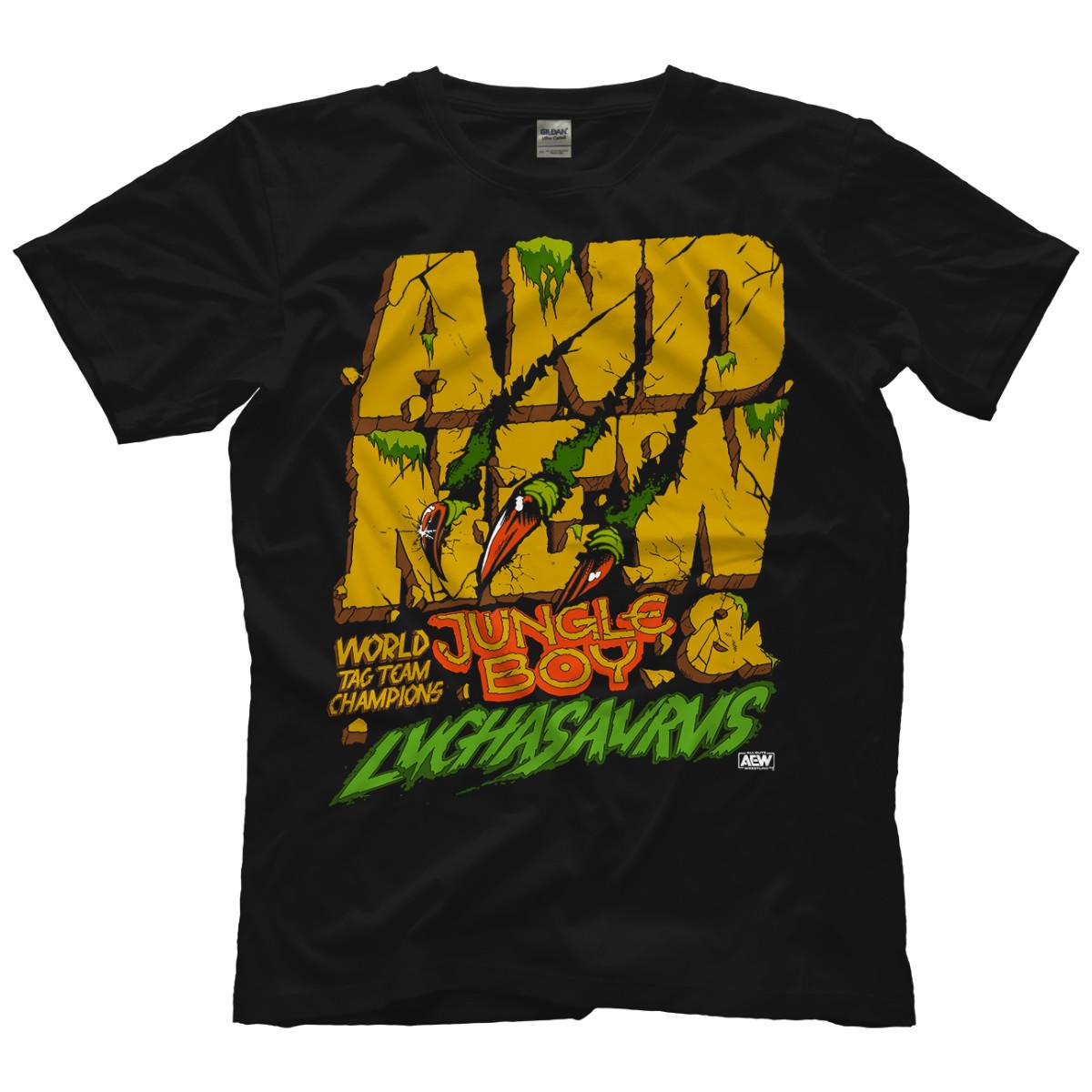 Jurassic Express - AND NEW AEW Official T-Shirt S разноцветный