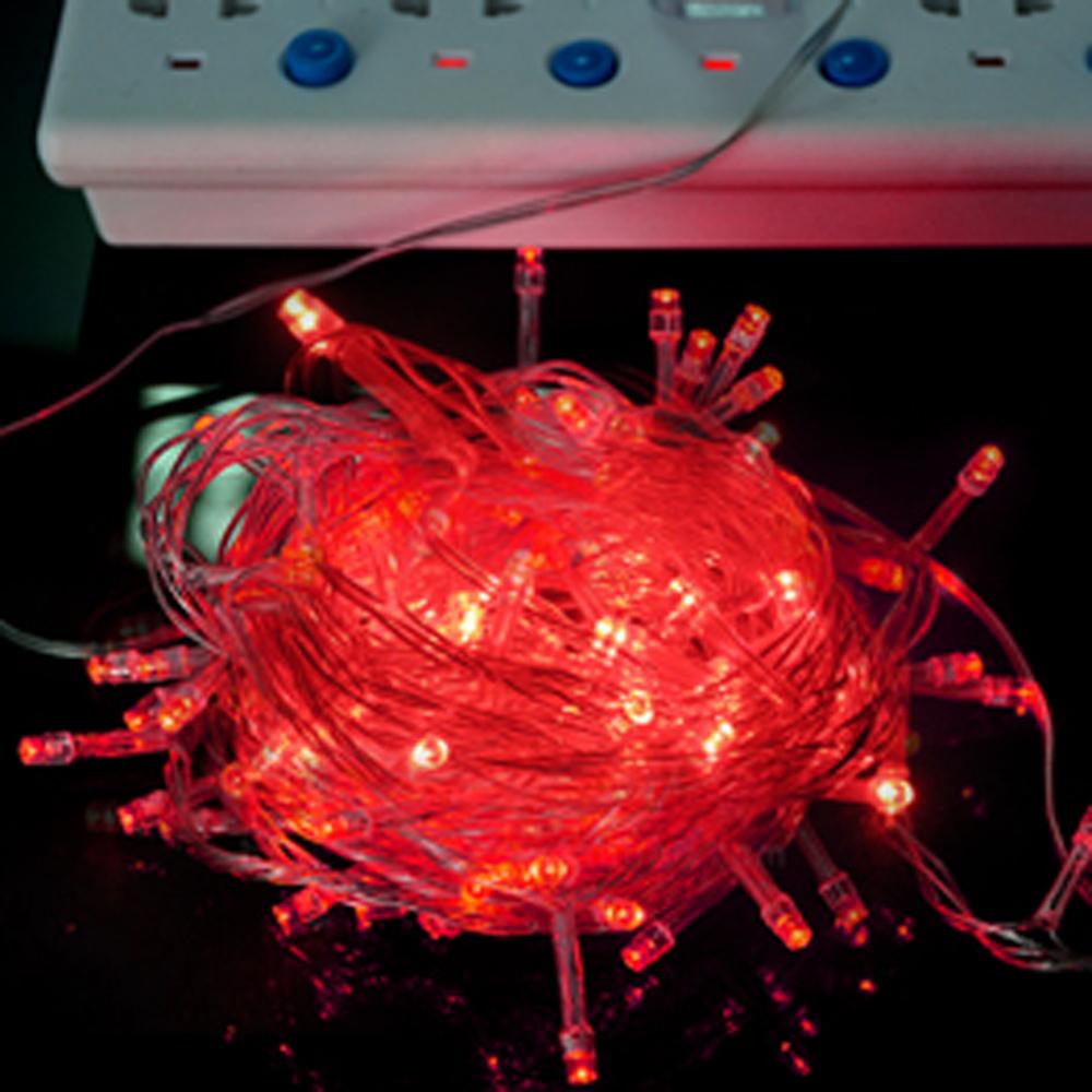 10M 100 LED-i vanik Jõuluvalgusti õues/siseruumides haldjavalguspael, vilkuv jõulupuu pulmapeo jõuludekoratsioon EL-pistikuga