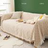 Cotton Linen Sofa Cover Blanket Solid Color Non-slip Sofa Towel for Living Room Furniture Decor Tapestry Couch Cover