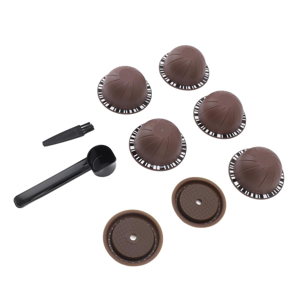 Reusable Capsule Kit For Nestle Vertuoline Coffee Machine with 5pcs Empty Refillable Pods 2pcs