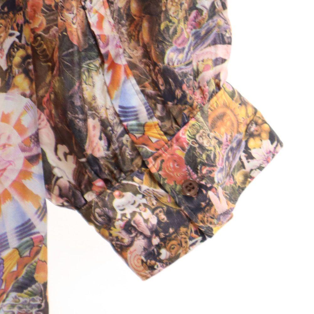 Paul Smith Animal All-over Pattern Short Sleeve Half Button Tunic Women Used