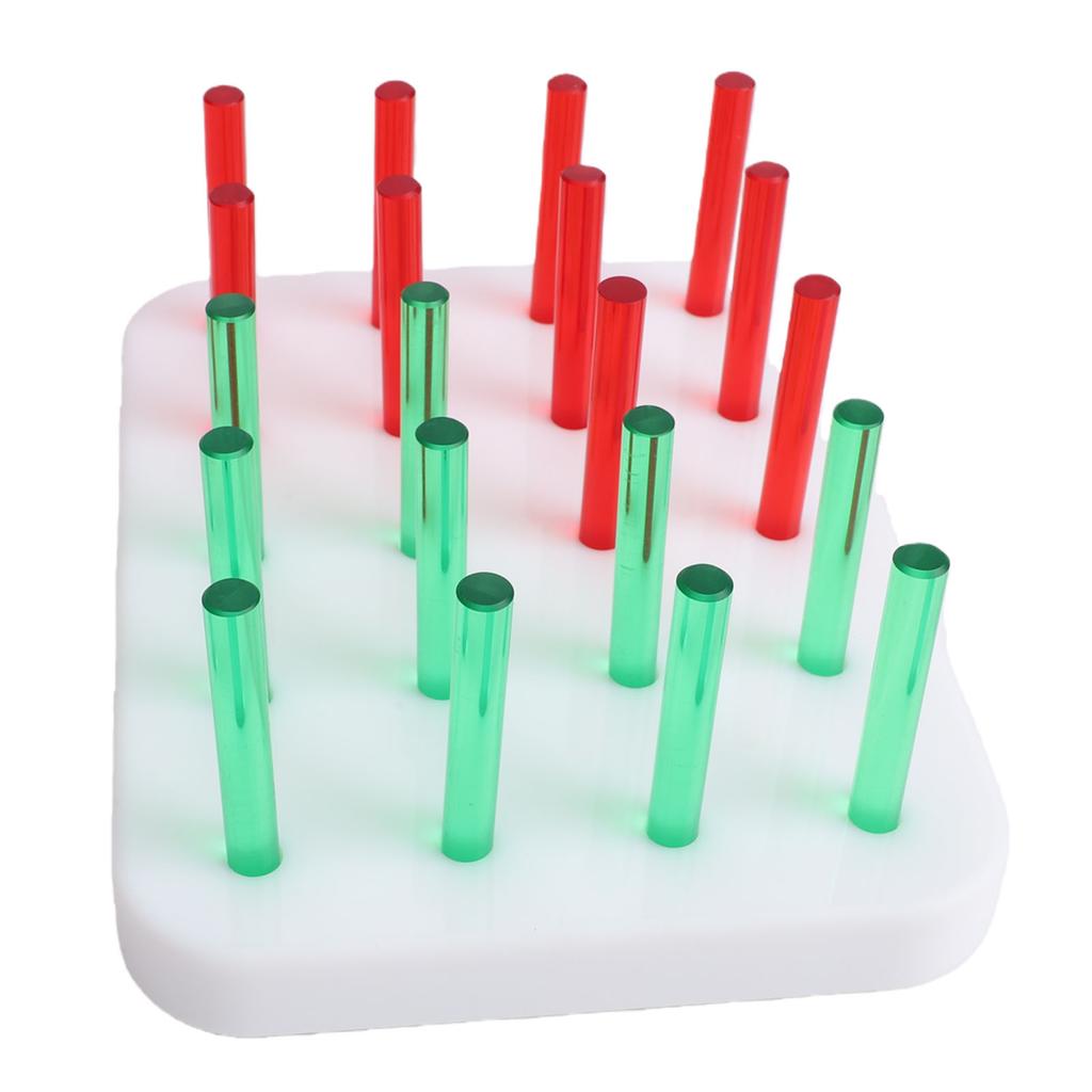20 Hole Acrylic Pegboard for Finger Dexterity Training Fine Motor Skills Hand Eye Coordination Exercise Tool