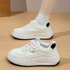 Platform white shoes women's 2025 autumn new versatile comfortable board shoes round head student sports and leisure HX-Q1811
