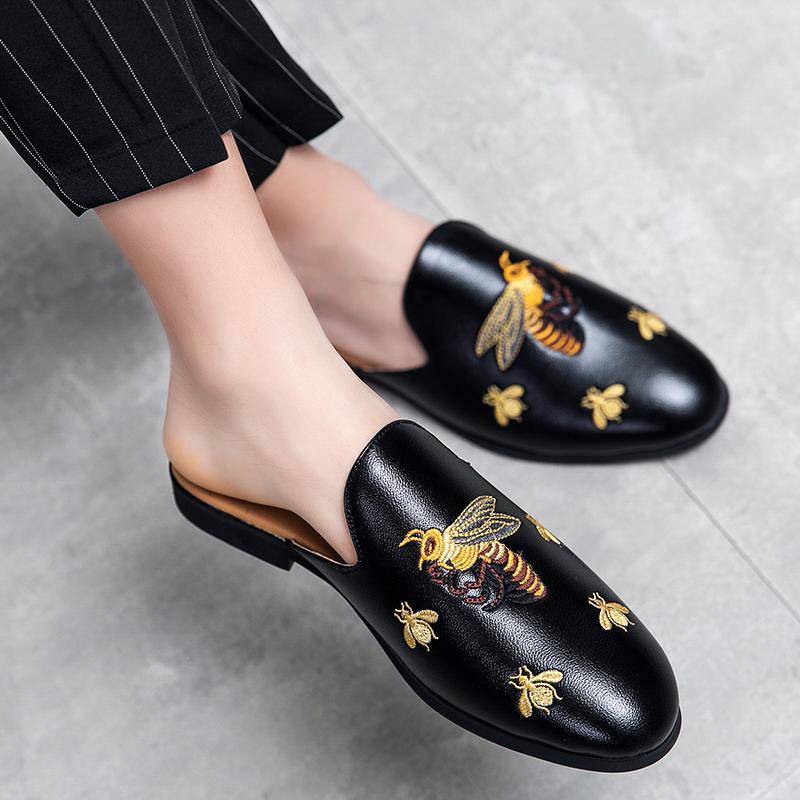 Big Size Mens Fashion Half Shoes Dress Slippers Big Size Mens Fashion Half Shoes Dress Slippers