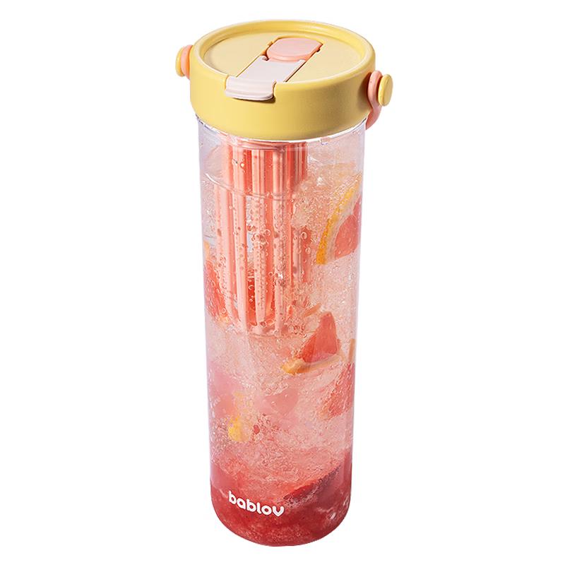 BABLOV Tritan Portable Tea Infuser Straw Water Bottle 800ml