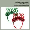 Happy New Year Headband Glitter Headpieces With 2026 Number Happy New Year Tinsel Party Decorations For Women Costume Birthday