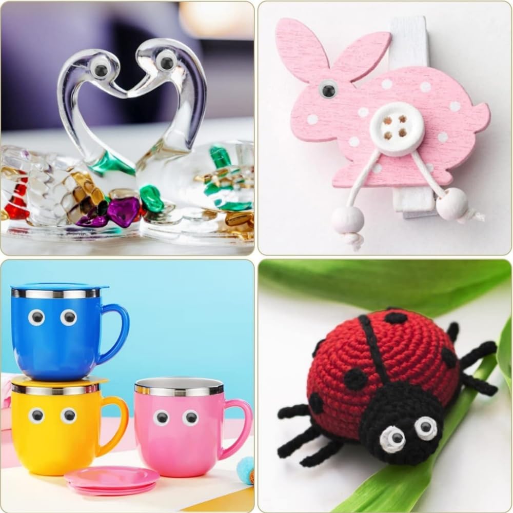 750pcs Stuffed Animal Eye Parts, Eyeball Parts, Eye Dolls, Black Eyes, Moving Eyes, Googly Eyes, Eye Parts, Eye Stickers, Craft Parts, DIY Sewing