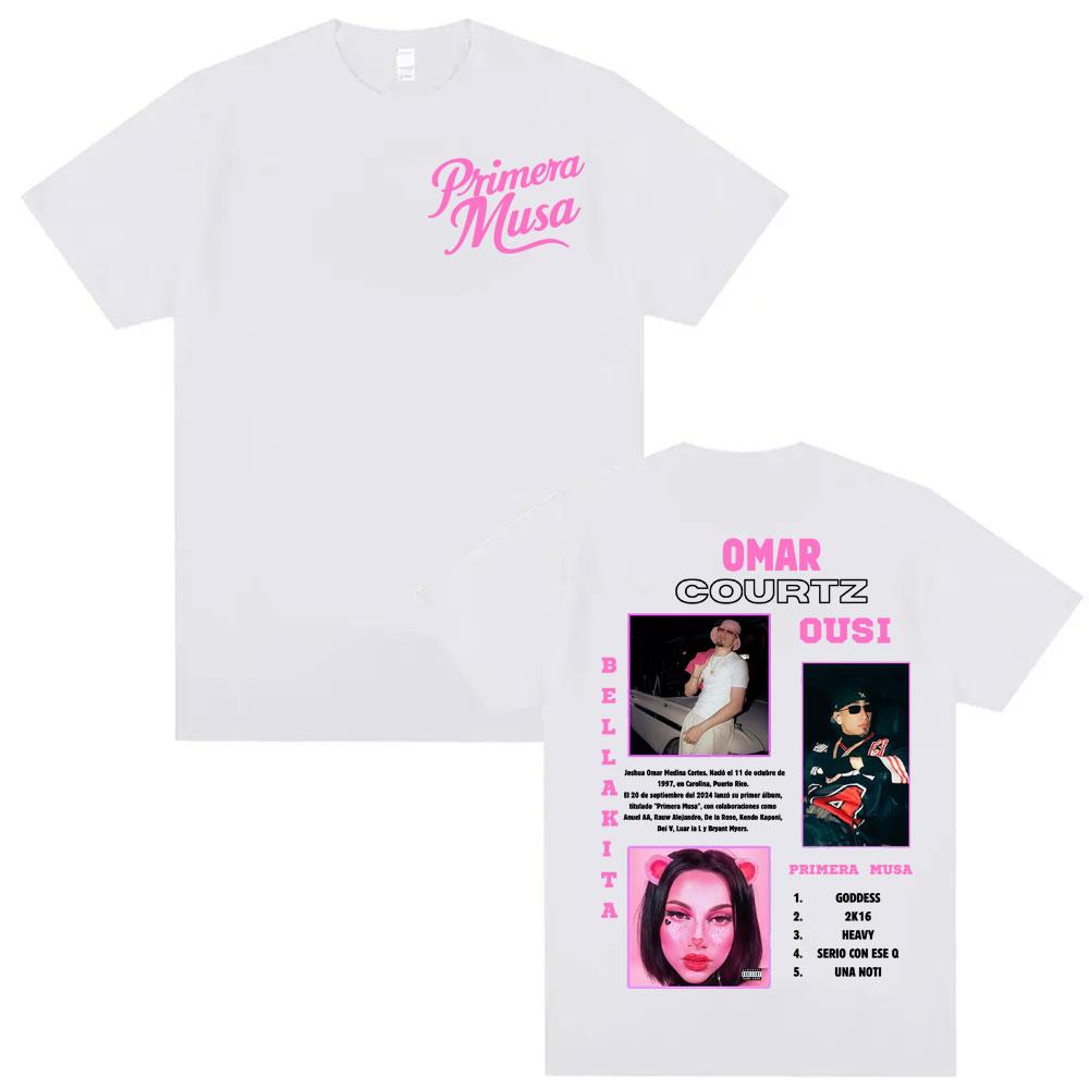 Omar Courtz Primera Musa Album Tour Printed Tshirts Unisex Women Harajuku Hip Hop Gothic T Shirt High Quality 100 Cotton Tshirts