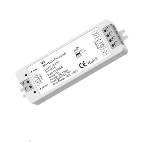 DC12-24V V1 V2 Single Color CCT LED Dimmer V3 VP V5-M RGBW RGB+CCT RGB Controller 12V CV RF 2.4G For 1/2/3/4CH Led Strip Light 3