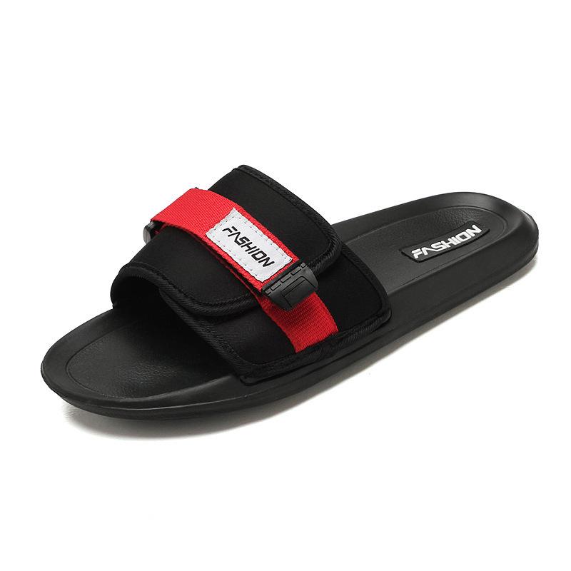 Men's Summer Non-Slip Korean Style Single Strap Beach Slippers