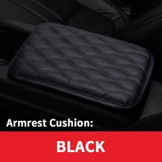 PU Leather Car Armrest Pad Cover Universal Center Console Arm Rest Seat Box