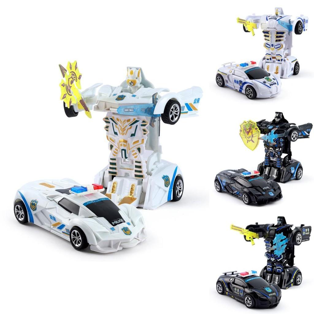 Childrens Onebutton Impact Transforming Toy Car With Inertia Function For Boys And Girls
