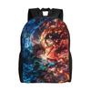 Custom D-Demons Slayers Backpack for Men Women College School Student Bookbag Fits 15 Inch Laptop Japanese Manga Bags
