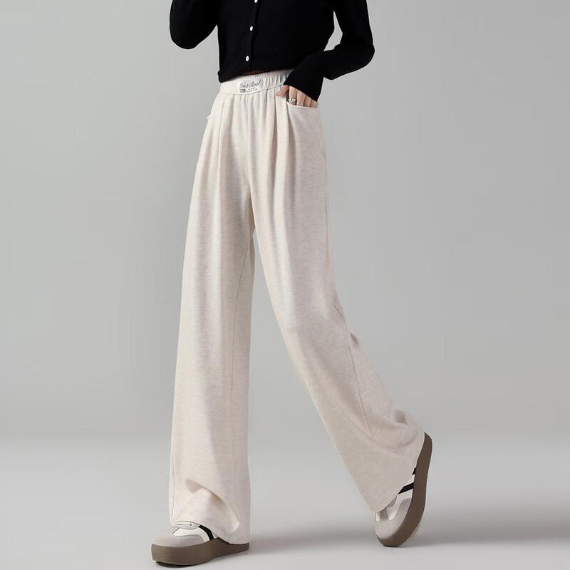 Izzue Women's High-Waisted Draped Wide-Leg Pants