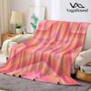 Layered Retro Star Flannel Blanket Perfect for Sofa Office Bed Travel Sleep Read Relax Camping four season use