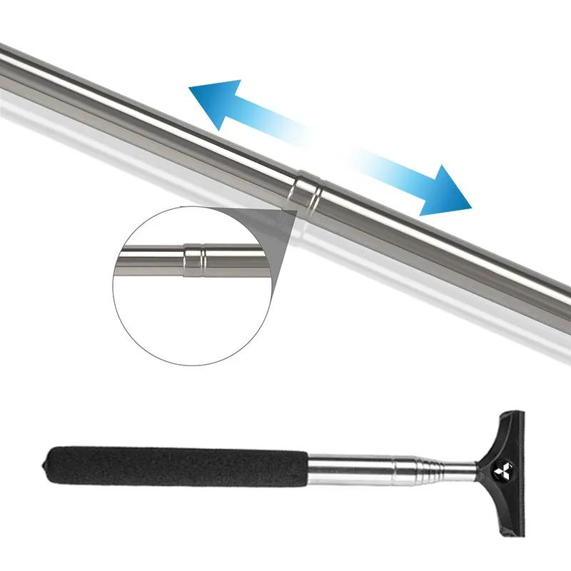 New Car Rearview Mirror Wiper Telescopic Auto Mirror Squeegee Cleaner Car Cleaning Tool For Mitsubishi Lancer ASX Mirage Pajero