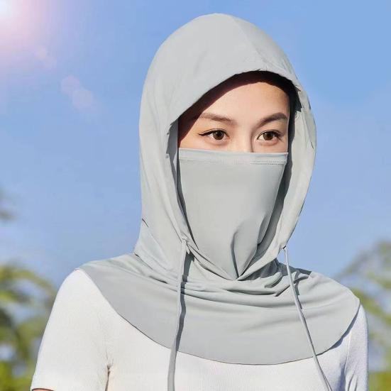 Jezdecká pokrývka hlavy Jednobarevná Nastavitelná Stahovací šňůrka Ochrana proti UV záření Klobouk s kšiltem Letní klobouk z ledového hedvábí