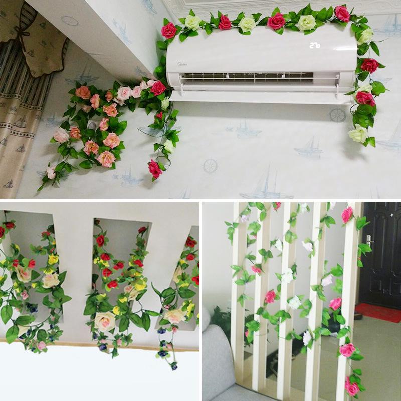 Artificial Rose Garland for Wall Hanging and Indoor Decor