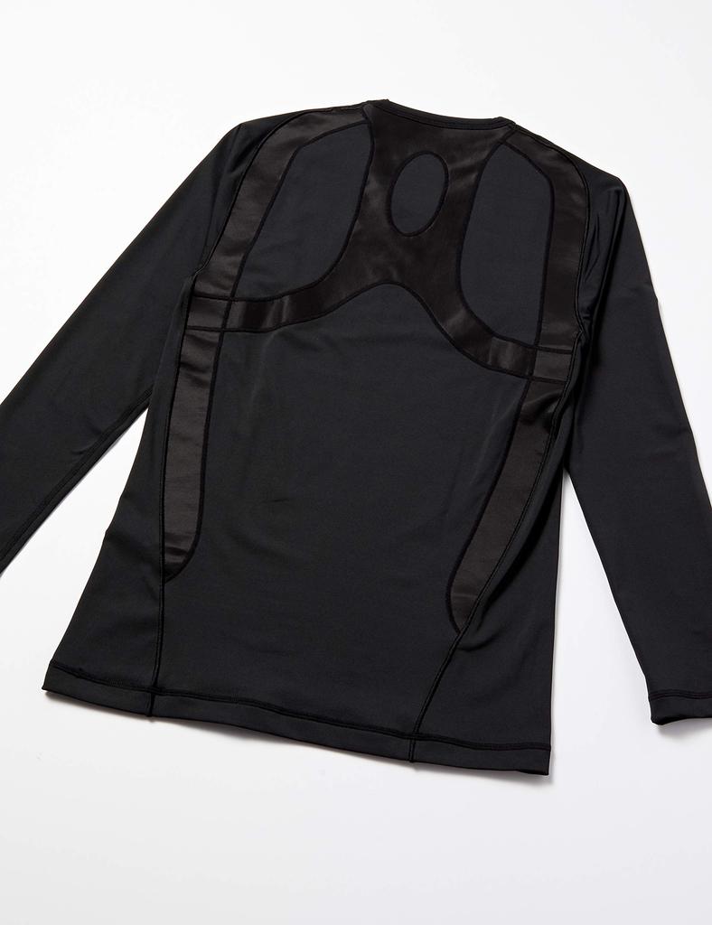 JAO010 Round Neck Long Sleeve UV Size Size M To Japanese Size CW-X Men's Top, Moisture-Wicking, Quick-Drying, Protection, Stretch, BL, (equivalent M)