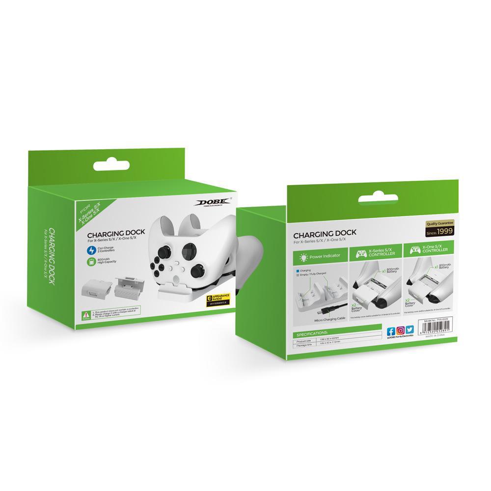 Xbox Series X/S Wireless Controller Charging Set - Slim Dual Charging Dock with Dual Battery Pack