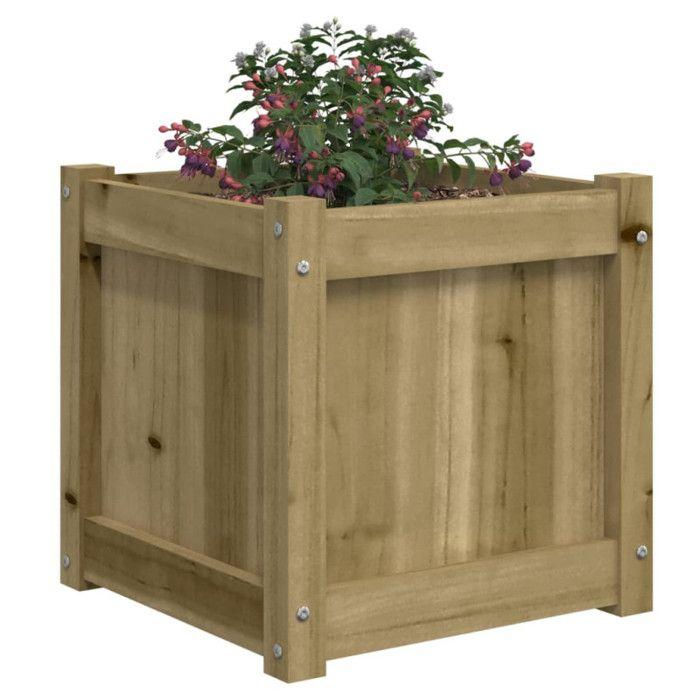 VidaXL Planter 40x40x40 Cm Impregnated Pine Wood 837412