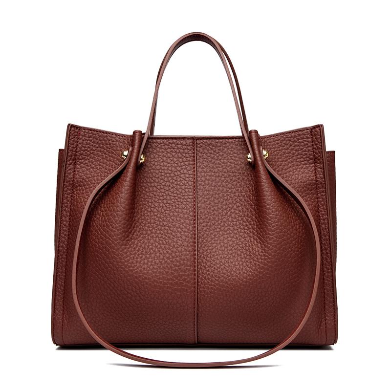 

Мягкая кожаная сумка через плечо для женщин, сумки через плечо, большая вместимость, повседневная сумка люксового бренда