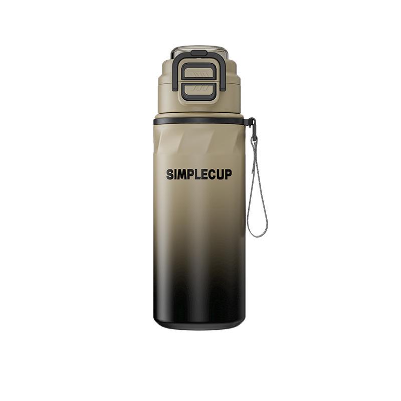 Thermos Cup Stainless Steel High Value Trend Thermos Cup Large Capacity Convenient Double Drink Bouncing Water Cup 670ml
