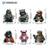 Hongcai PET Material Heat Transfer Film Sticker Cat Bear Pattern for Hip Hop Style Iron-On Garments Transfer Paper & Film